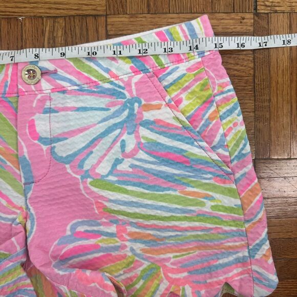 Lilly Pulitzer Womens The Buttercup Short Shellabrate Scallop Hem Shorts Size 00 - Picture 6 of 16